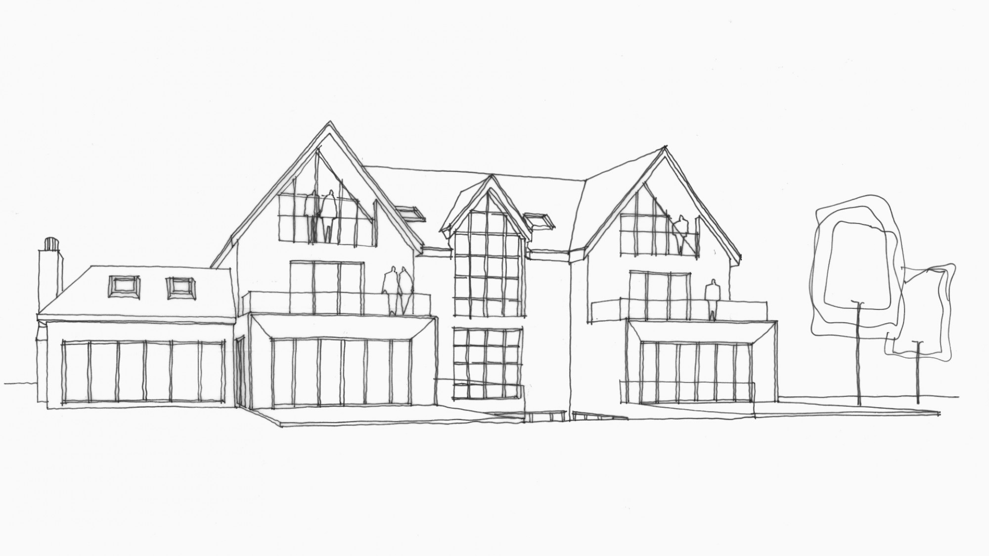 Rear Elevation Sketch